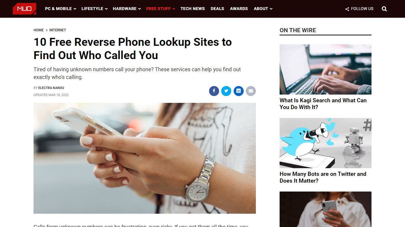 10 Free Reverse Phone Lookup Sites to Find Out Who Called You - MUO